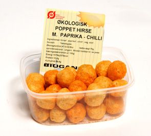 Hirsekugler poppet med paprika chili �kologisk